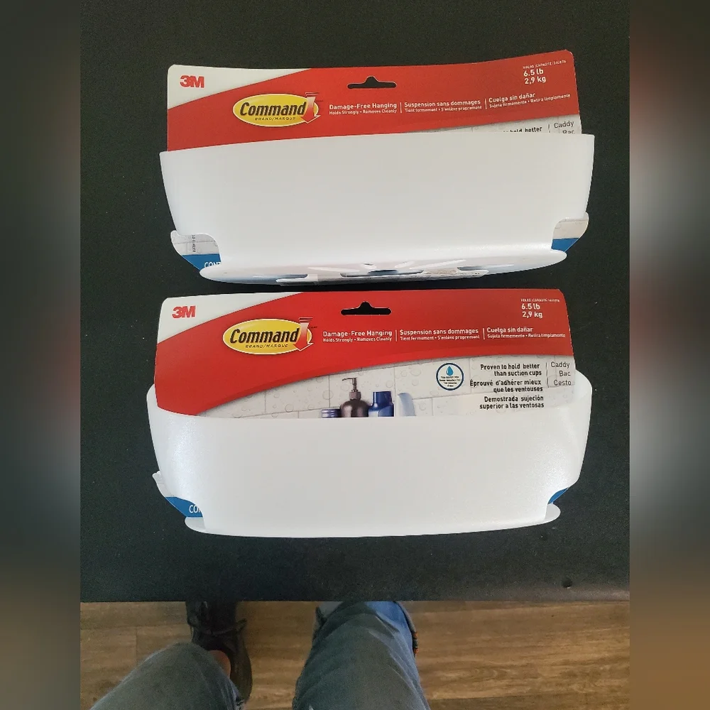 3M Command Damage-Free Hanging Shelves. Set Of 2
